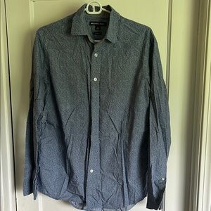 Michael Kors Blue Casual Button Down Shirt